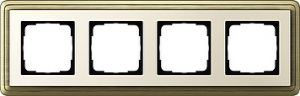 Установочные рамки для горизонтальной и вертикальной установки, ClassiX бронза/кремовый