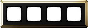 Установочные рамки для горизонтальной и вертикальной установки, ClassiX латунь/черный